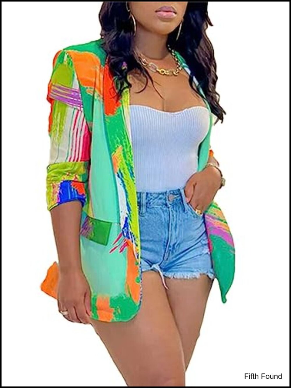 Womens Polyester Spandex Blazer Jacket Business Casual Open Front Long Sleeve
